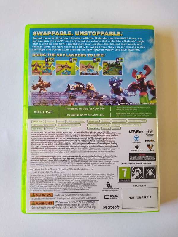 Skylanders swap Force Xbox 360