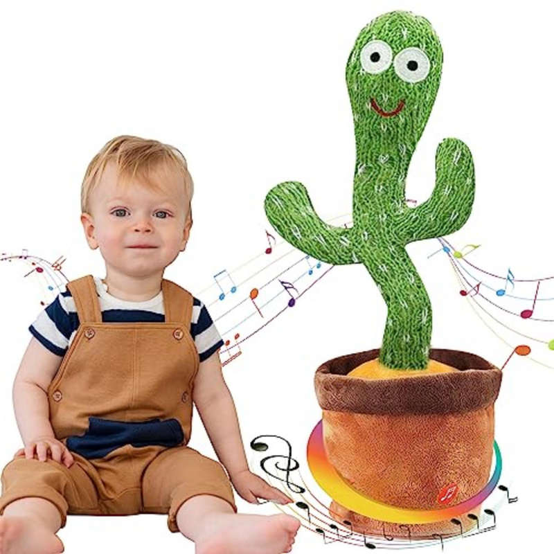 Dancing Cactus Singing Mimicking Light Interactive Toy