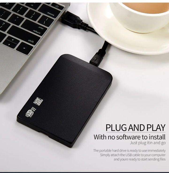 High speed 4tb Silver external SSD 3.1 hard drive type C5