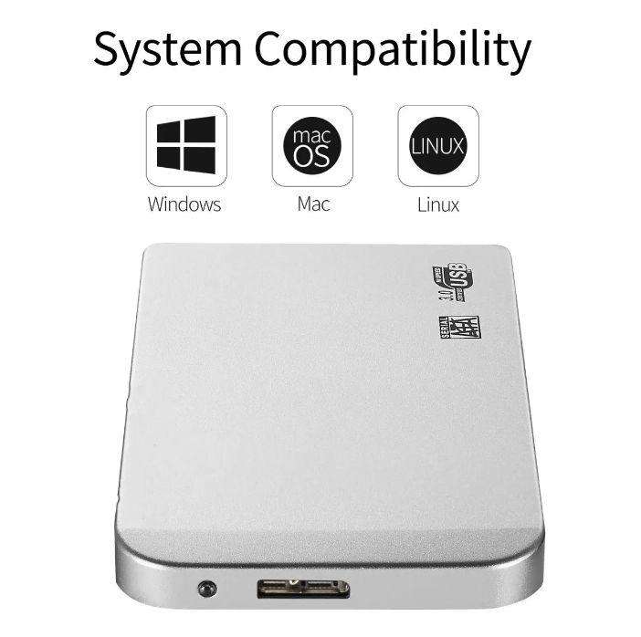 High speed 4tb Silver external SSD 3.1 hard drive type C5