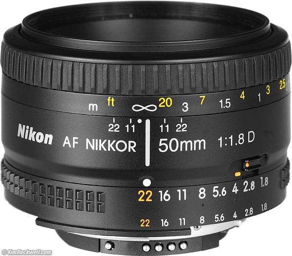 Used Nikon 50mm f/1.8 D Lens