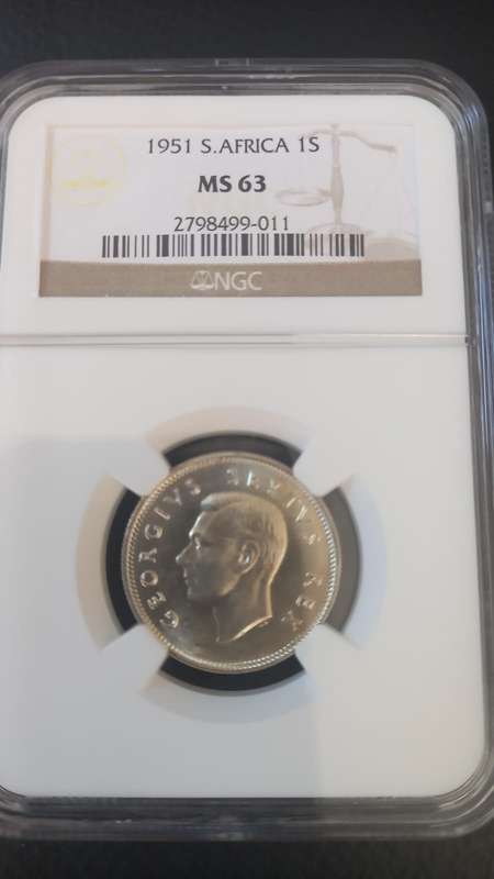 1951 South African 1 Shilling