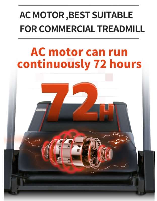 JDI Fitness M8 7HP AC full commercial grade treadmill with Bluetooth for Kinomap/Zwift