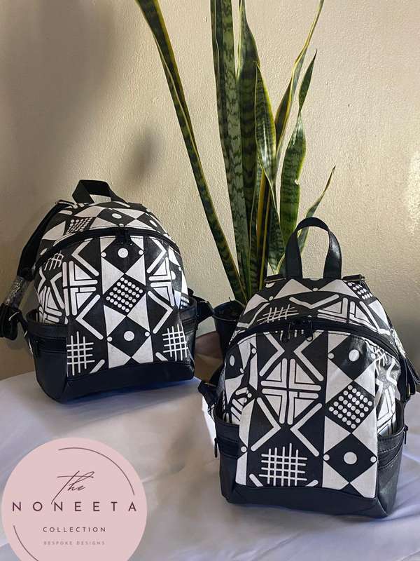 Umbaqo backpack. African print backpack.