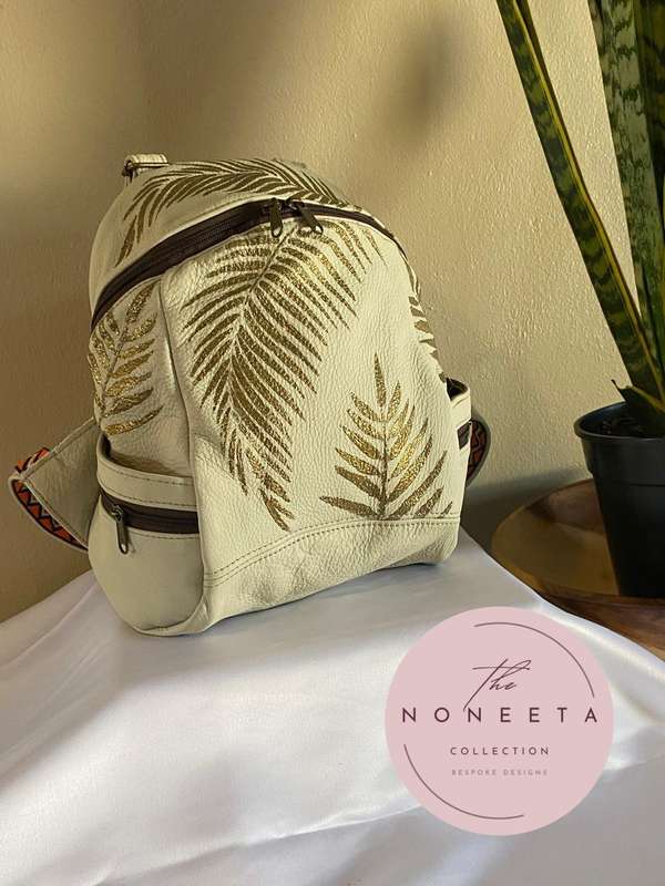Genuine leather backpack