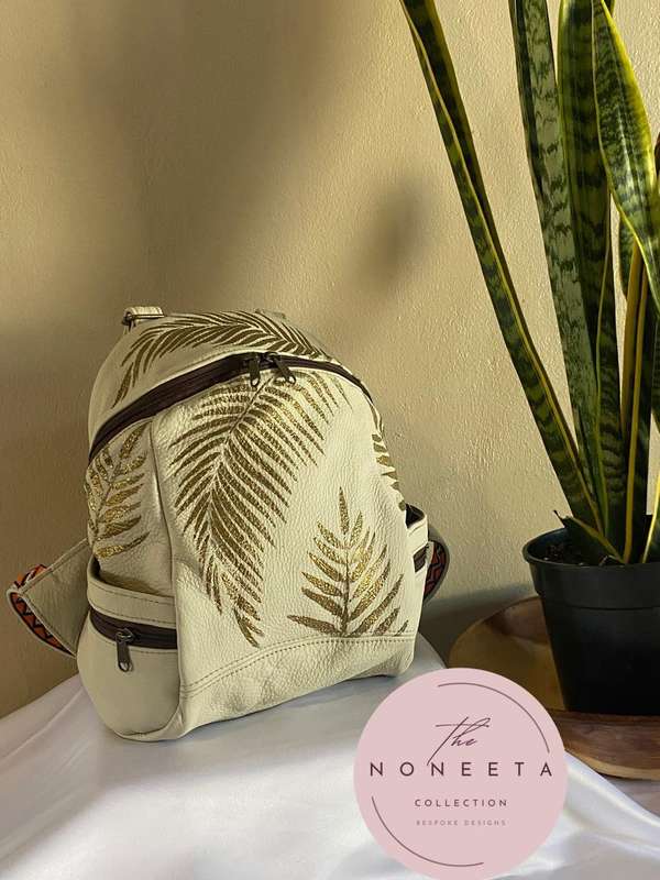 Genuine leather backpack