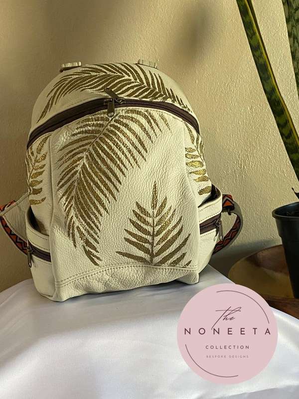 Genuine leather backpack