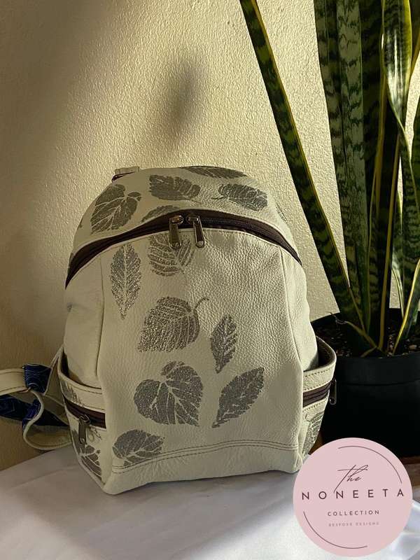 Genuine leather backpack