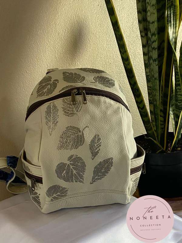 Genuine leather backpack