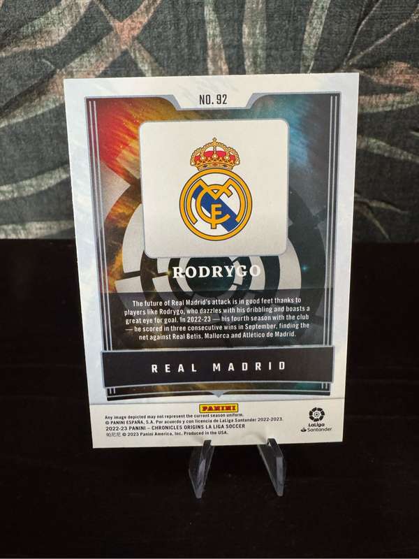 2022-23 Panini Chronicles - Rodrygo Origins - Real Madrid