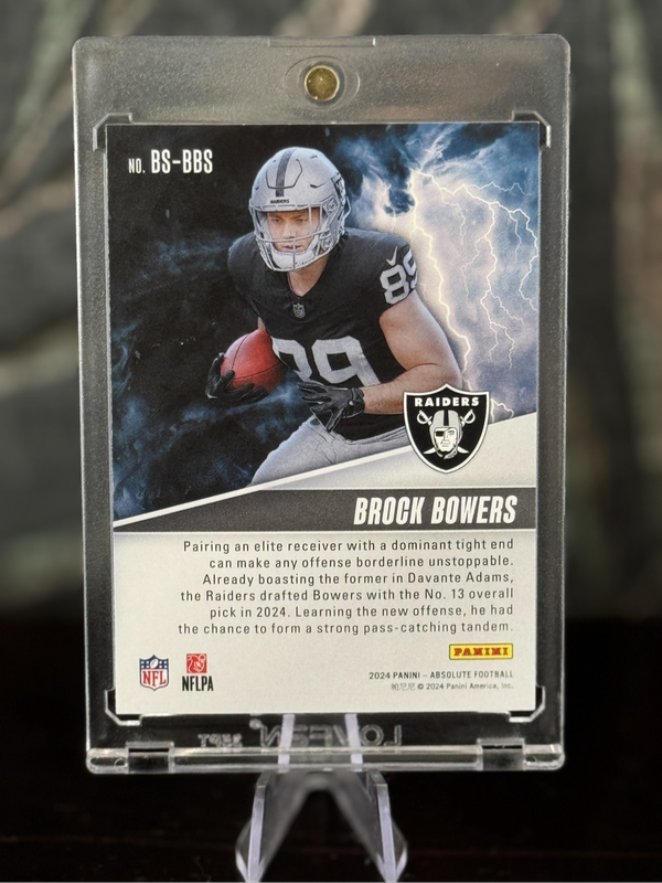 2024 Panini Absolute - Brock Bowers By Storm Rookie RC - Raiders