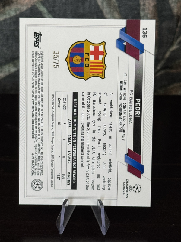2022-23 Topps - Pedri Carnival 35/75 - Barcelona
