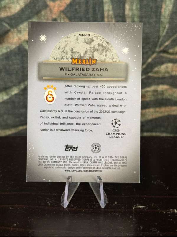2024 Topps Merlin - Wilfried Zaha Mystic Nights - Galatasaray