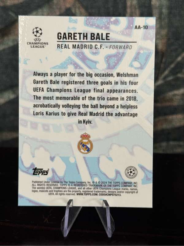 2024 Topps Merlin - Gareth Bale Ageless Alchemy - Real Madrid