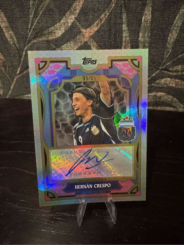 2024-25 Topps Argentina Team Set - Hernan Crespo Tango Autograph 95/99