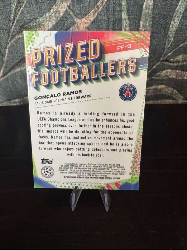 2024 Topps Finest - Gonçalo Ramos Prized Footballers PF-13