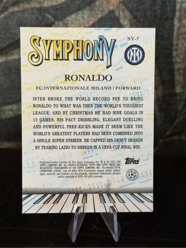 2025 Topps Finest - Ronaldo Symphony Refractor - Inter Milan