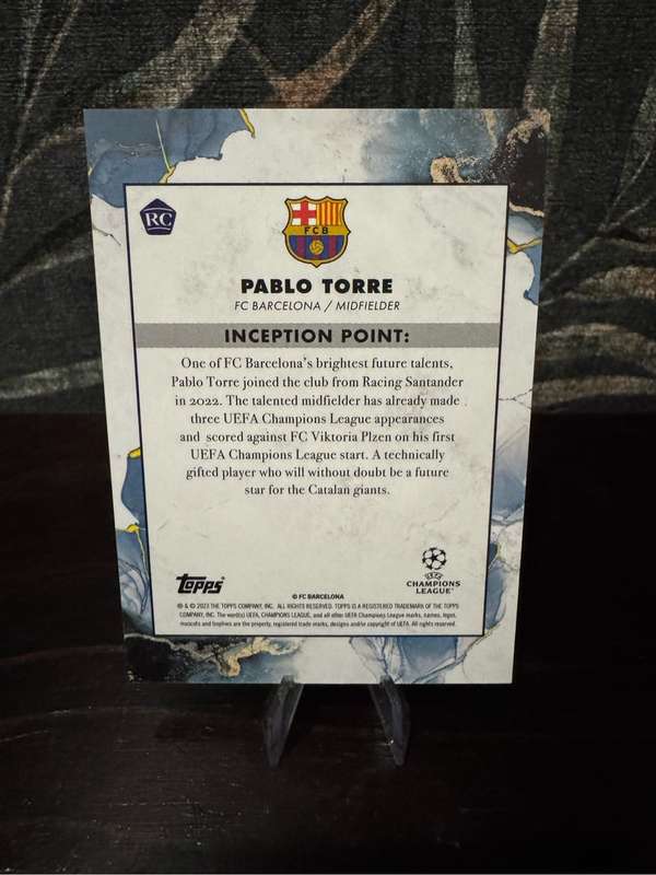 2023 Topps Inception - Pablo Torre Emerging Stars RC 26/99 - Barcelona
