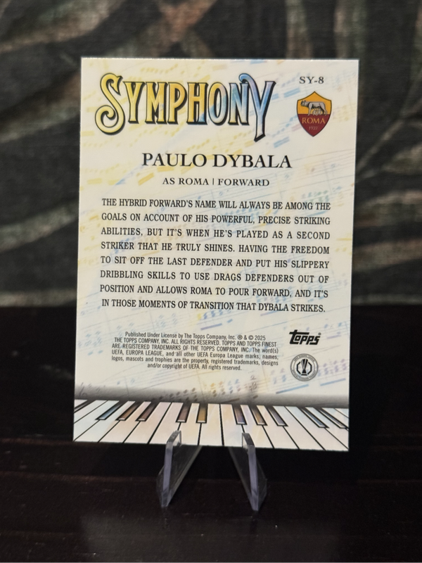 2025 Topps Finest - Paulo Dybala Symphony Refractor - Roma