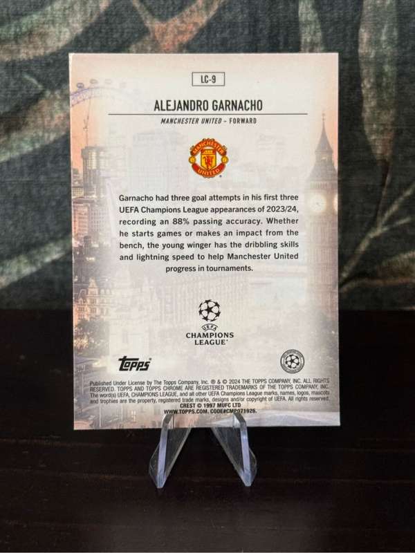2024 Topps Chrome - Alejandro Garnacho London Calling - Man United