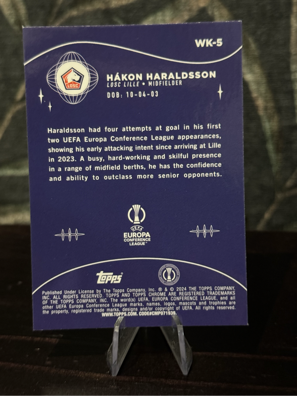 2024 Topps Chrome - Hákon Haraldsson Wonderkids - Lille