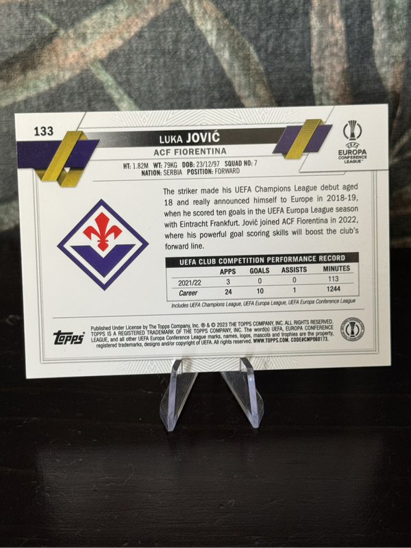 2023 Topps Chrome - Luka Jović - Fiorentina
