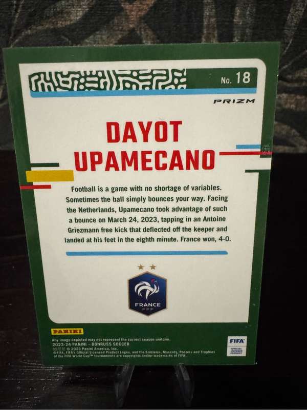 2023-24 Panini Donruss - Dayot Upamecano Optic Argyle Prizm - France