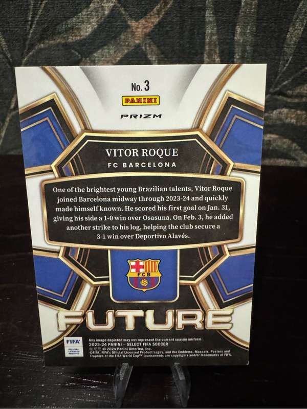 2023-24 Panini Select - Vitor Roque Future Rookie Card No 3
