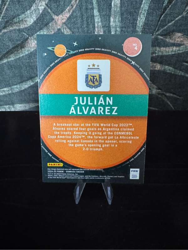2024-25 Panini Donruss - Julian Alvarez Zero Gravity Red - Argentina