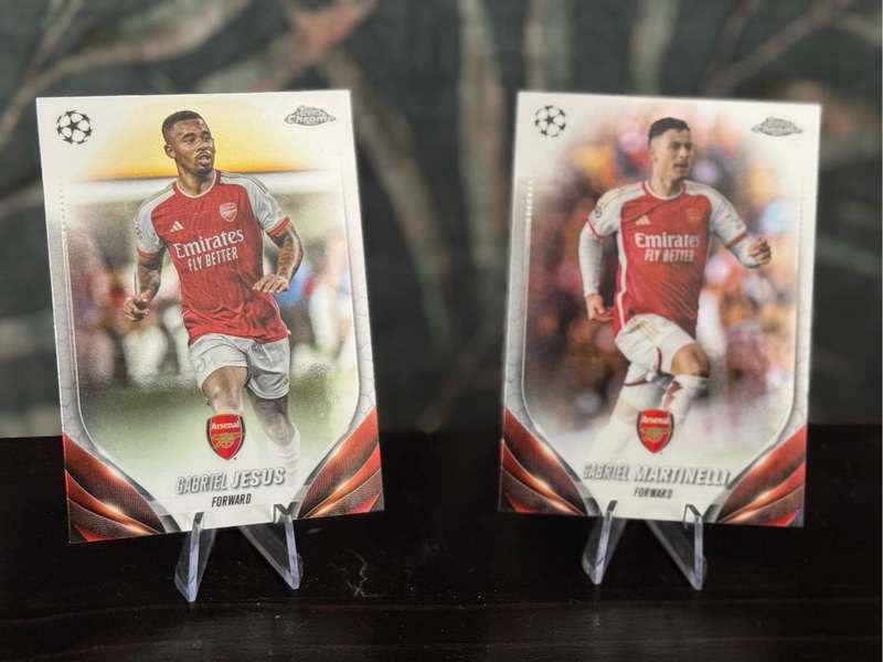 2024 Topps Chrome - 6 Arsenal Cards