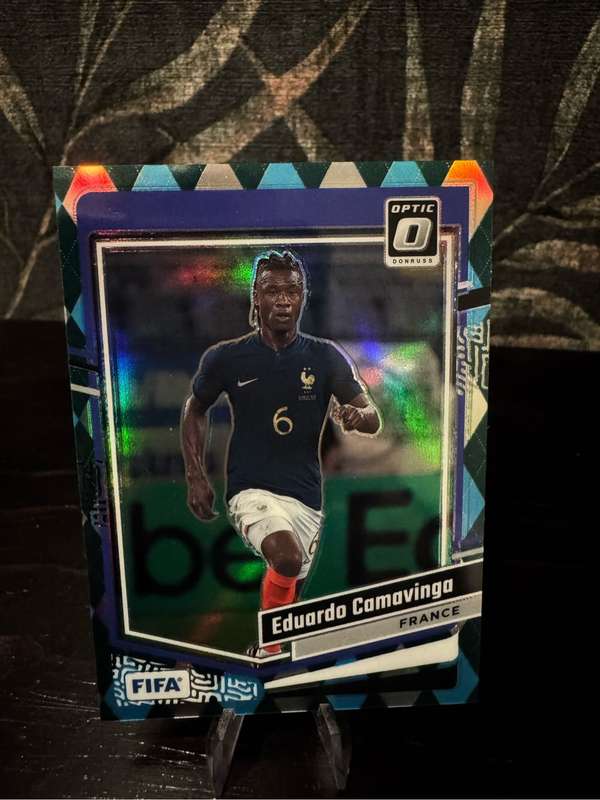 2023-24 Panini Donruss - Eduardo Camavinga Optic Argyle Prizm - France