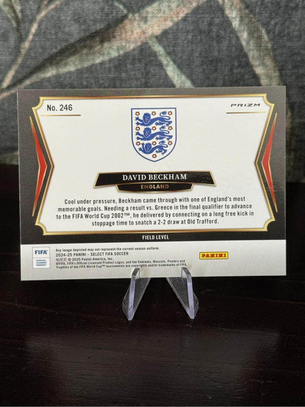 2024-25 Panini Select - David Beckham Silver Field Level Prizm - England