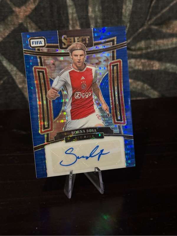 2023-24 Panini Select - Borna Sosa Blue Prizm Auto No. S-BS