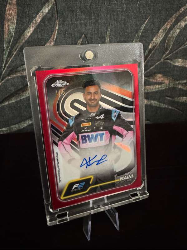 2024 - F1 Topps Chrome - Kush Maini AUTO 4/5