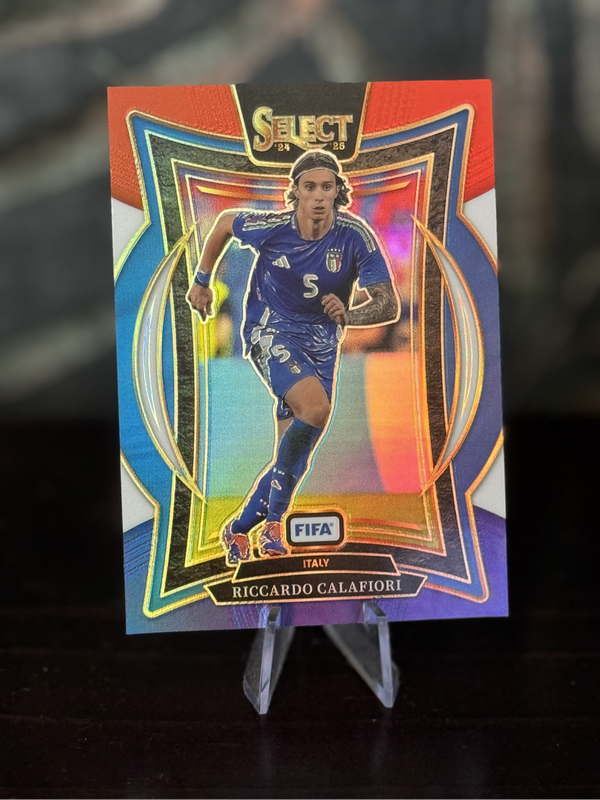 2024-25 Panini Select - Ricardo Calafiori Red White & Blue Prizm - Italy