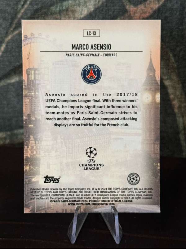 2024 Topps Chrome - Marco Asensio London Calling - PSG