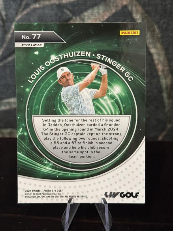 2024 Panini Liv Golf - Louis Oosthuizen Captains Refractor - Stinger GC