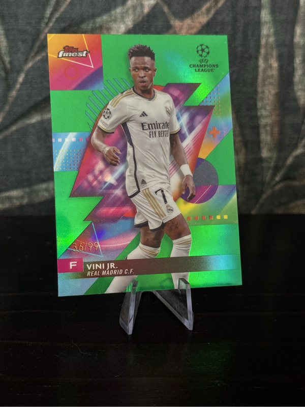 2024 Topps Finest - Vini Jr Green 36/99 - Real Madrid