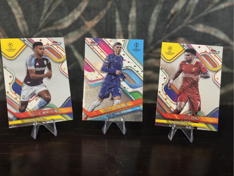 2024-25 Topps Finest - Luis Diaz, Cole Palmer & Ollie Watkins