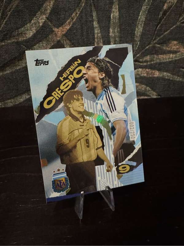 2024-25 Topps Argentina Team Set - Hernan Crespo Bookends First Goal 2/250