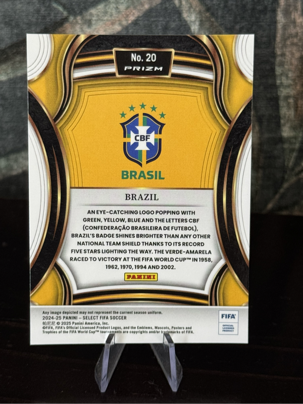 2024-25 Panini Select - Brazil Team Badge Case Hit - Very Rare