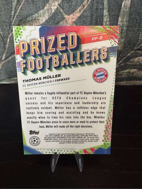 2024 Topps Finest - Thomas Muller Prized Footballer PF-9