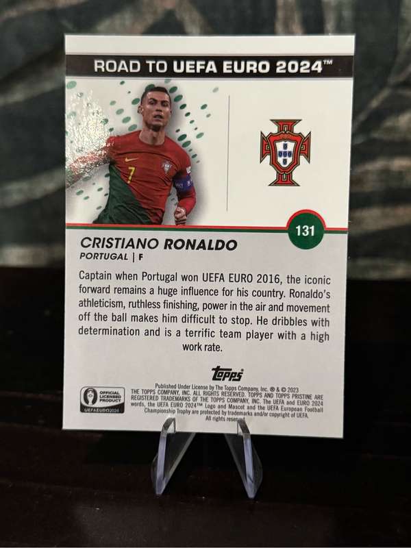 2023 Topps Pristine - Cristian Ronaldo Road to UEFA EURO 2024 - Portugal