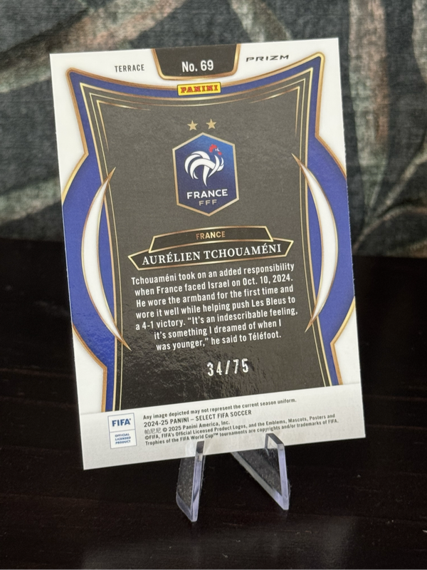 2024-25 Panini Select - Aurelien Tchouameni Bronze Prizm 34/75 - France