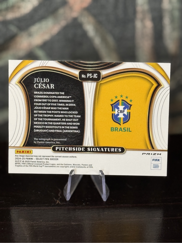 2024-25 Panini Select - Julio Cesar Pitchside Auto - Brazil