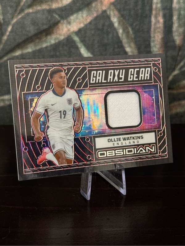 2023-24 Panini Obsidian - Ollie Watkins Galaxy Gear Patch /49 - England