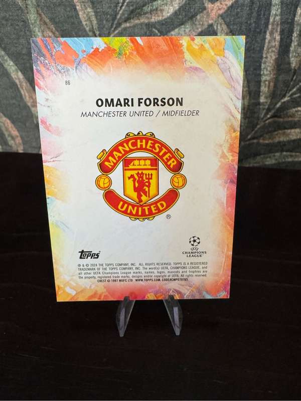 2024 Topps Inception - Omari Forson Emerging Stars - Manchester United