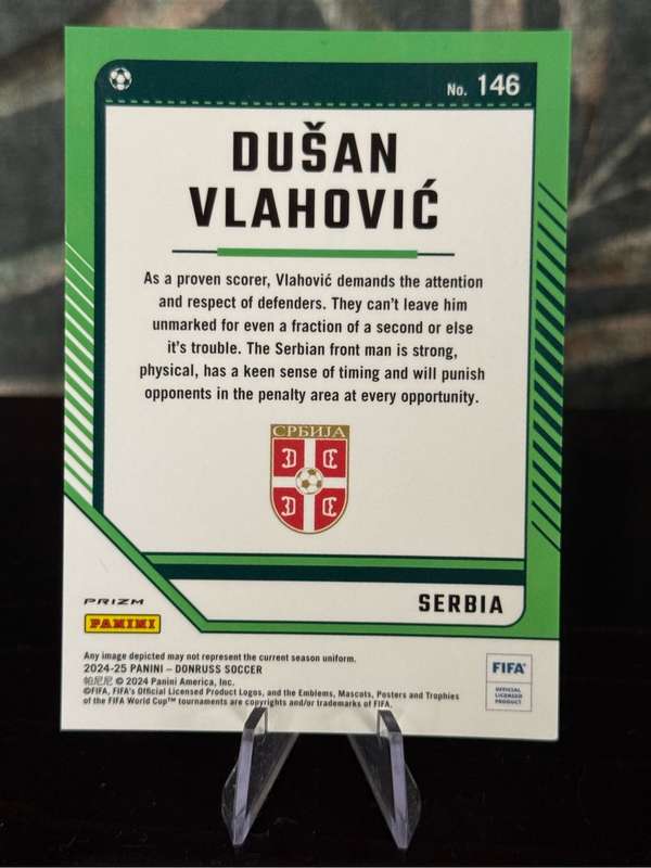 2024-25 Panini Donruss - Dušan Vlahović Cubic - Serbia