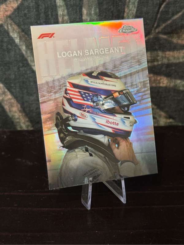 2024 Topps Chrome F1 - Logan Sargeant Helmet Collection