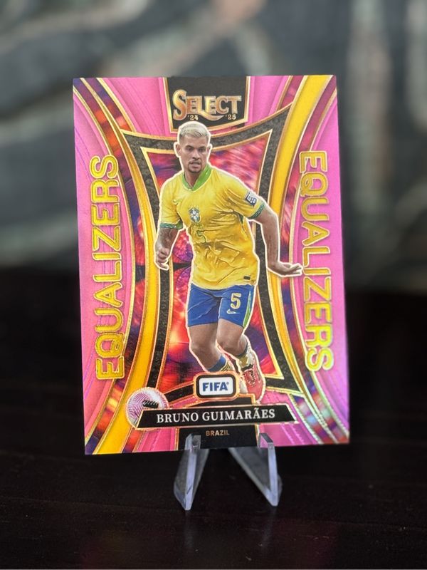 2024-25 Panini Select - Bruno Guimaraes Pink Equalizers Prizm 06/25 - Brazil